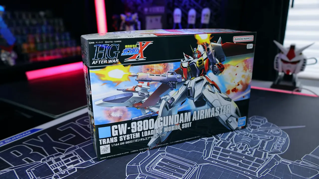 Caja del HG Gundam Airmaster recién desempaquetada